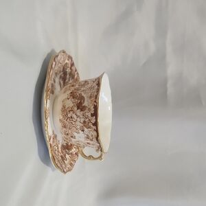 Elegant Floral Teacup and Saucer Set